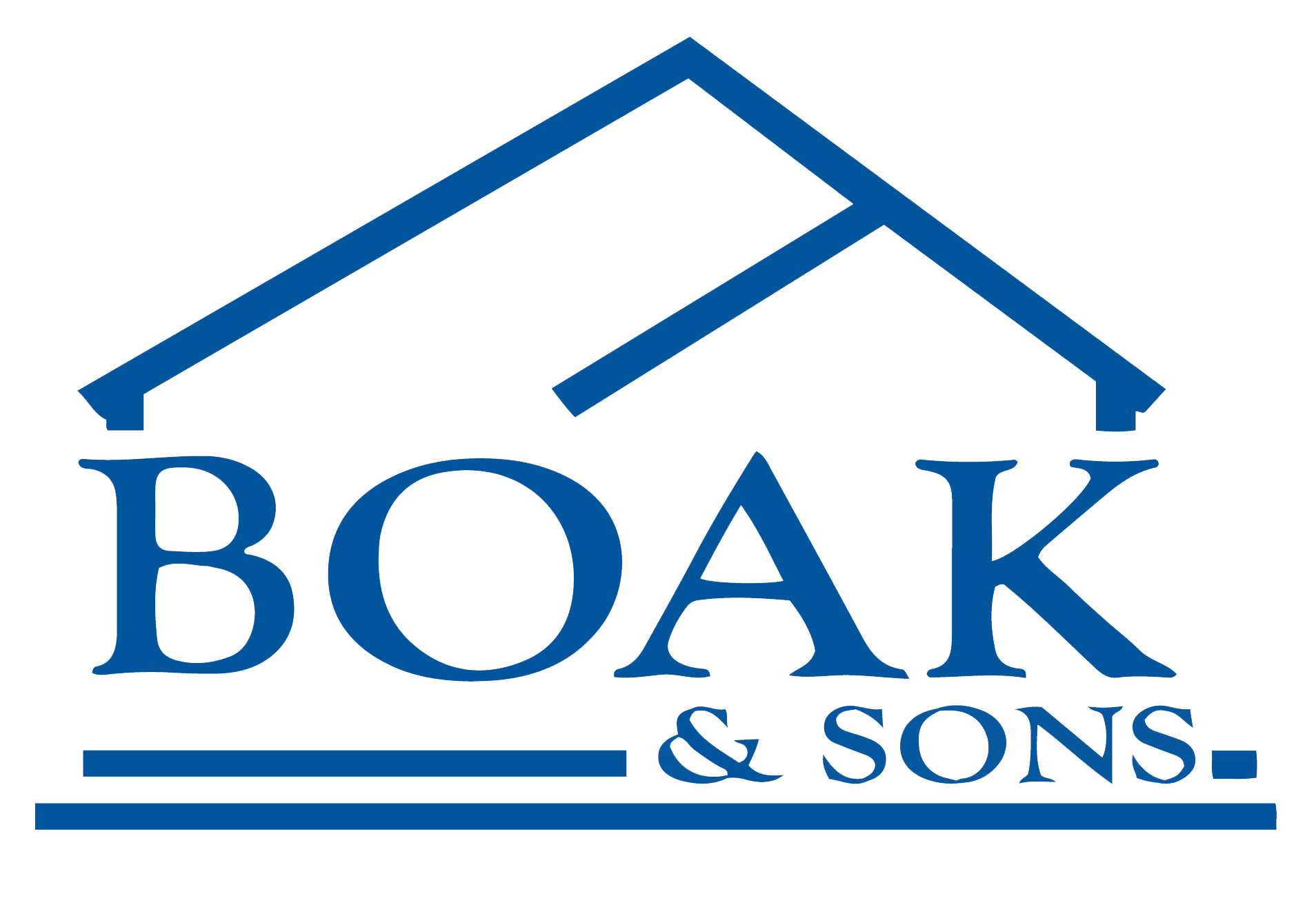 Boak and Sons Logo Commercial Residential Roofing Siding Insulation Company