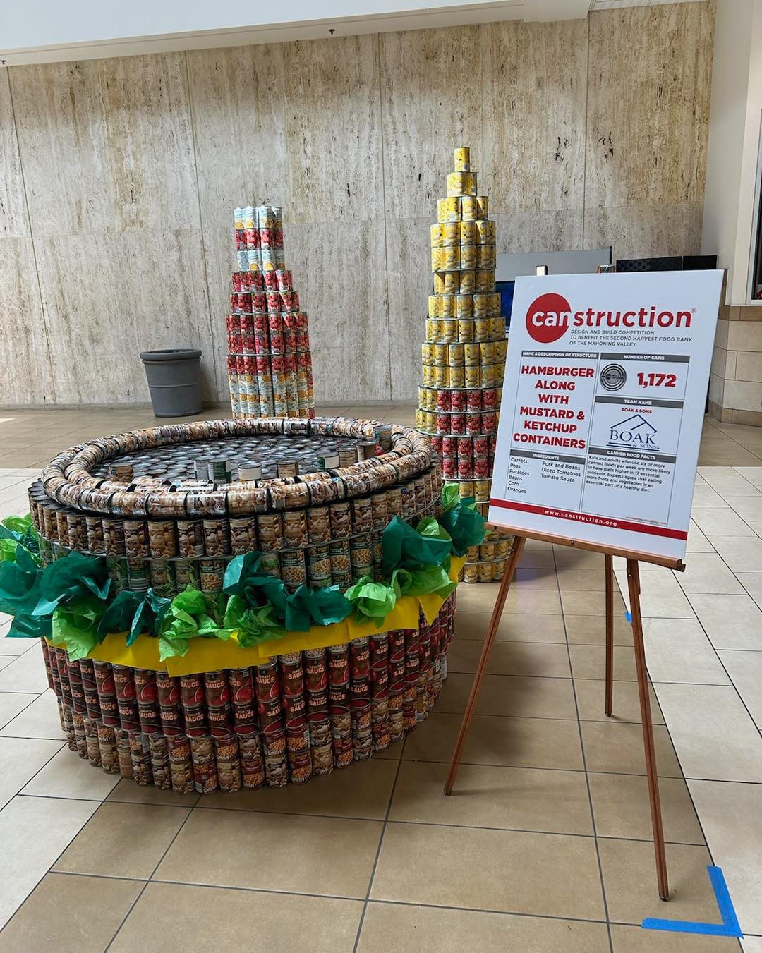 Canstruction: Built by Boak & Sons