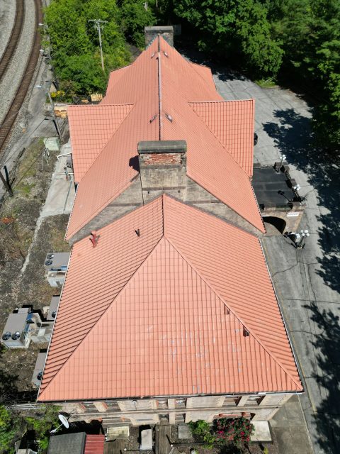 Historic B&O Station Roof Replacement by Boak & Sons Using EcoStar Sustainable Materials