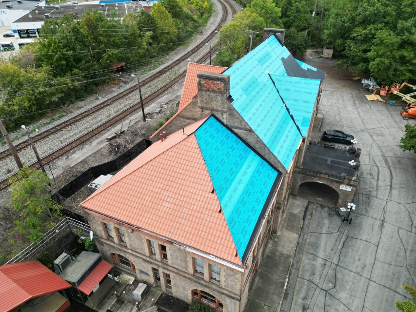 Historic B&O Station Roof Replacement by Boak & Sons Using EcoStar Sustainable Materials